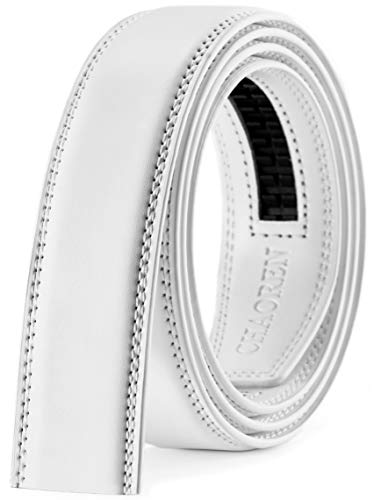 Image of CHAOREN Ratchet Belt Replacement Strap 1 3 /8 inch, Leather Belt Strap for 40MM Slide Click Buckle