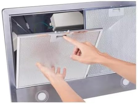 13.56 in. x 13.69 in. Aluminum Mesh Grease Filter for Winflo Range Hood with Stainless Steel Frame, 2-Pack