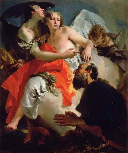 Cuadro de pintura al óleo clásica de Battista con diseño impreso de 60x90cm
