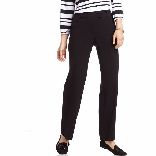 Sag Harbor Women's Bold Curvy Straight Leg Pant Short