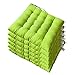 AGDLLYD Cuscini per sedie da Pranzo Cuscino,Cuscini Morbidi per sedie da Giardino, Cucina, Ufficio, Sala da Pranzo, con Laccetto, 40 x 40 x5 cm Confezione da 6. (Verde Mela)