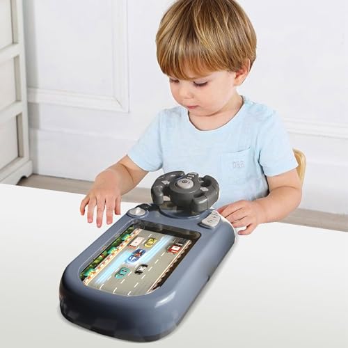 Volant de simulation pour enfants de 43 cm jeu éducatif avec commande de course - 2