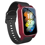 Fall Detection Smart Watch for Seniors with GPS Tracking & SOS Emergency Call – HD Video Call Fitness Watch with Heart Rate/Blood Pressure Monitor, Medication Reminder– IP67 Waterproof (red)