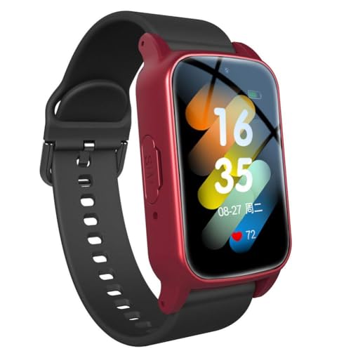 Reloj inteligente de detección de caídas para personas mayores con seguimiento GPS y llamada de emergencia SOS, reloj de fitness con videollamada HD con monitor de frecuencia cardíaca/presión arterial