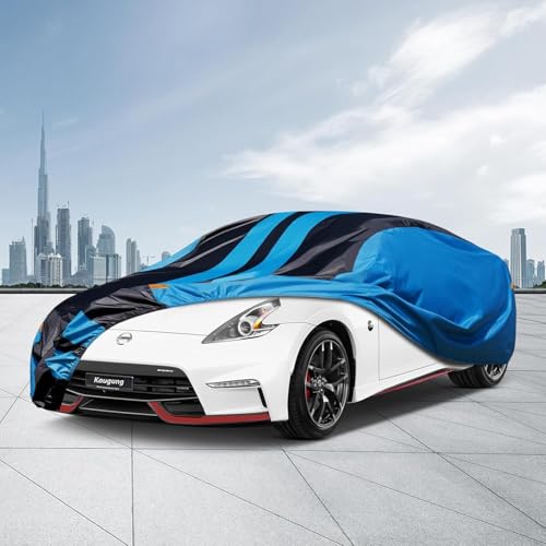 Image of Kaugung Car Cover Waterproof Custom Fit Nissan 350Z 370Z Z (2002-2025), Full Exterior Cover for Automobiles Lightweight Resistant Outdoor Sun UV Rain Dust Snow Wind Protection.