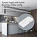 Eujgoov LED Cabinet Light Power Supply EWD-12W-60W-1205 6‑Bit Jump Wire Power Supply Electric LED Driver US Plug
