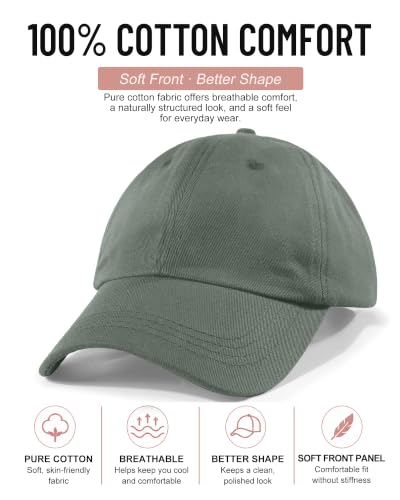 Image of Womens Satin Lined Unstructured Baseball Cap Unisex Silk Lining Washed Cotton Adjustable Vintage Dad Hat