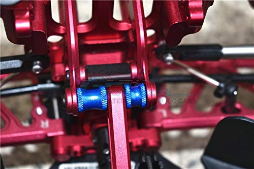 Aluminum Collar for Rear Chassis Brace for Arrma 1:8 KRATON 6S / Notorious 6S / Outcast 6S / Talion 6S / KRATON 6S V5 / Notorious 6S V5 Upgrades - 2Pc Set Red