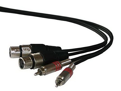 Ibiza CM5RXF-2 cavo audio 5 metri " 2 x XLR femmina / 2 x RCA maschio "