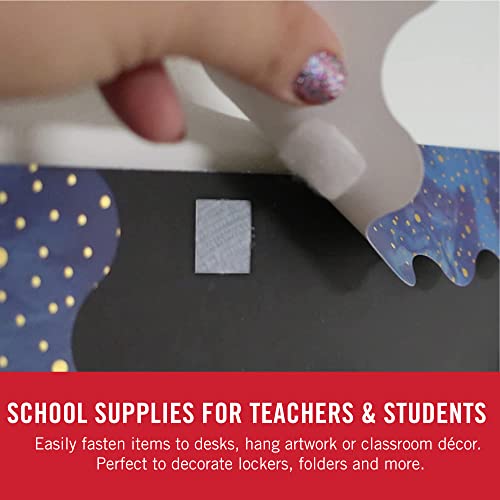 Velcro Brand Thin Clear Mounting Squares | 7/8 Inch Pack 12 | Adhesive Sticky Back For Homeschool Supplies, Kids Crafts, Or Home Office | Strong Hold, Low Profile (91330) #TOP3