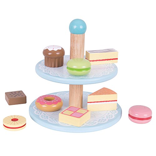 Bigjigs Toys Cake Stand with 9 Cakes - Thumbnail 3