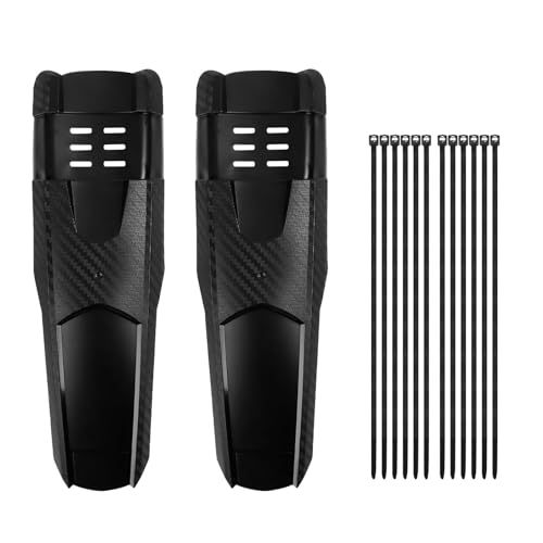 LightBeacon Parafango MTB, 2 Pezzi Parafango Bicicletta, con 12 Fascette Cavi, Parafango Universale per Bicicletta, Quick Release, per Mountain Bike, Corsa