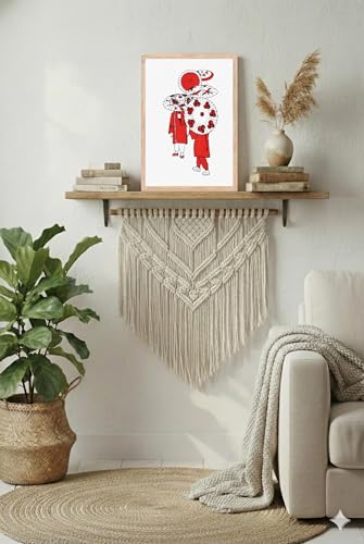 Image of BLINKART Still Life Aesthetic Modern Art Walls With Frame | Natural Wood Texture | Living Room Bedroom Office Wall Decoration | Poster Home Decor Frames Wall Bedroom | 12x8 Inches (D258)