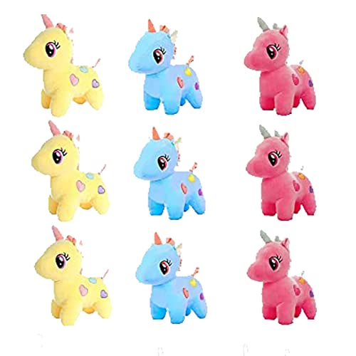 Image of HUG 'n' FEEL SOFT TOYS Unicorn Toys for Kids Playing Birthday Return Gifts for Boys and Girls |Plush & Stuffed Toys (25 Cms, Stuffed Animal Mix Colors, Smooth Cushion) Pack of 50pcs Bulk Qty