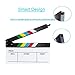 Coolbuy112 Movie Directors Clapboard, Photography Studio Video TV Acrylic Clapper Board Dry Erase Film Slate Cut Action Scene Clapper with a Magnetic Blackboard Eraser and Two Custom Pens