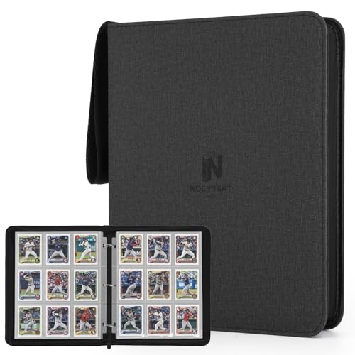 Trading Card Binder Premium 9 Pocket 720 Double Sided Pocket Collection Binder Card Album for TCG Card Holder for Game Card Sports Card Yugioh MTG etc(Black 2)