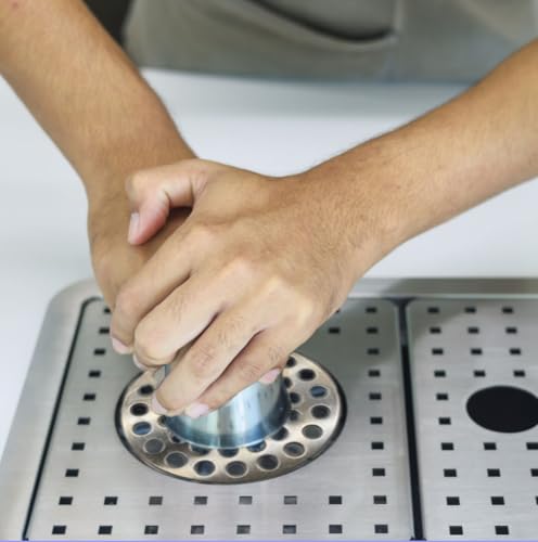 Commercial Stainless Steel Glass Rinser, 4.5