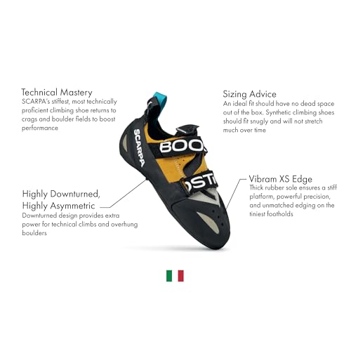 SCARPA Boostic R Rock Climbing & Bouldering Shoes - Specialized Performance for Edging & Support2