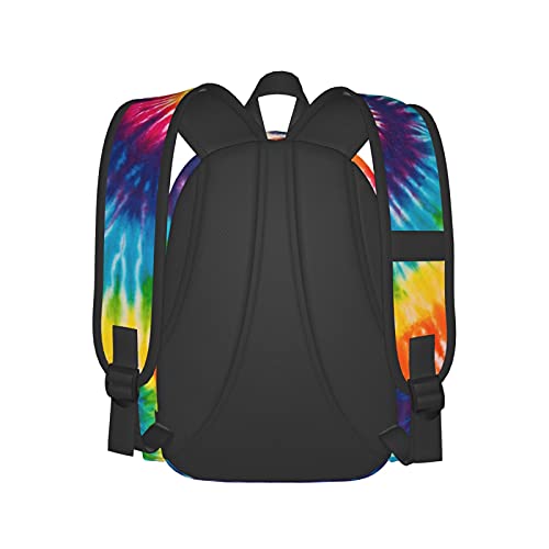Kiuloam 17 Inch Backpack Colorful Rainbow Tie Dye Laptop Backpack Shoulder Bag School Bookbag Casual Daypack #TOP2
