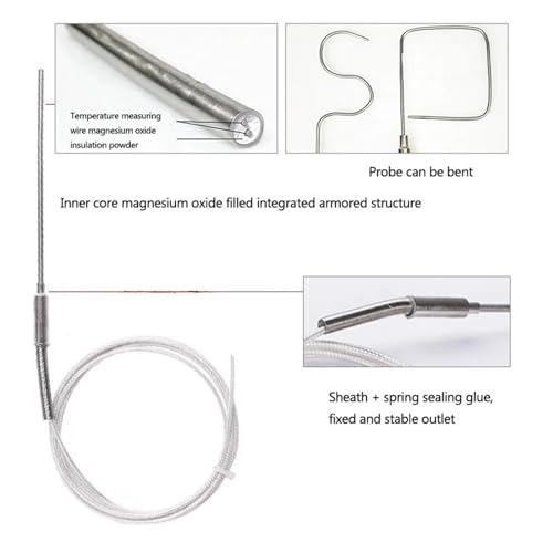 Termopar blindado tipo PT100 para controlar temperaturas críticas de -200 a 450 ℃ 2