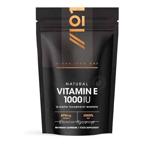Alpha01 Vitamin E 1000IU Natural Capsules Cover