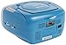 Sylvania SRCD243 Portable CD Player with AM/FM Radio, Boombox (Blue)