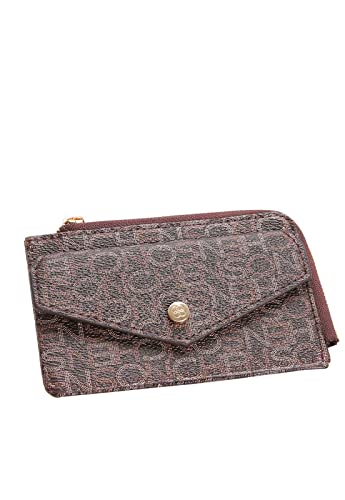 Carteira Feminina Chenson Monograma Matelasse Mão Tamanho Pequeno Cor Café