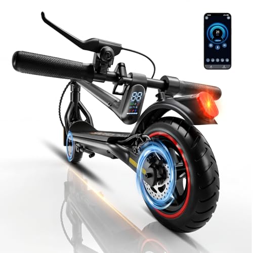 Image of Electric Scooters - Electric Scooter for Adults, 500W /1500W Motor, 18 /21 /25 Max MPH, 21 /28 Miles Range, APP Control, Cruise Control, Lightweight Foldable E-Scooter