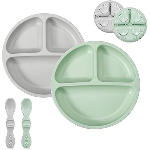 PandaEar Silicone Suction Plates and Spoons Set Cover