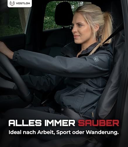VOSTLOH Autositzschoner Vordersitz – Wasserdichter Sitzschutz Universal passend – Auto Sitzbezug abwaschbar & reißfest – inkl. Beutel zur Aufbewahrung