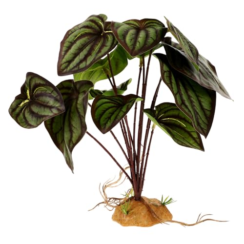 Happyyami Reptile Tank Plant Aquarium Landscaping Ornament Fake Plants Decor for Reptiles