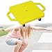 Aymzbd Scooter Board with Handles Physical Education Portable Motor Skills Sit Down Scooter with Casters for Park Gym Equipment, Yellow