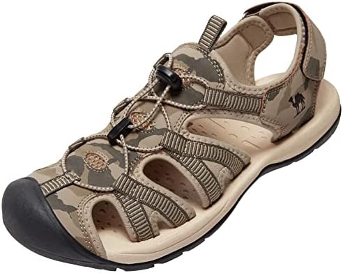 CAMELSPORTS Men's Hiking Sandals Closed Toe Outdoor Beach Sandal Waterproof Sport Fisherman Sandals Water Shoes