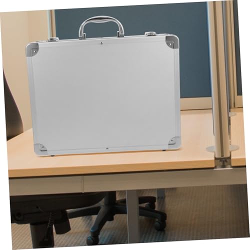 POPETPOP Aluminum Alloy Toolbox Safe Box Portable Rolling Tool Box for Money Safe Documents4