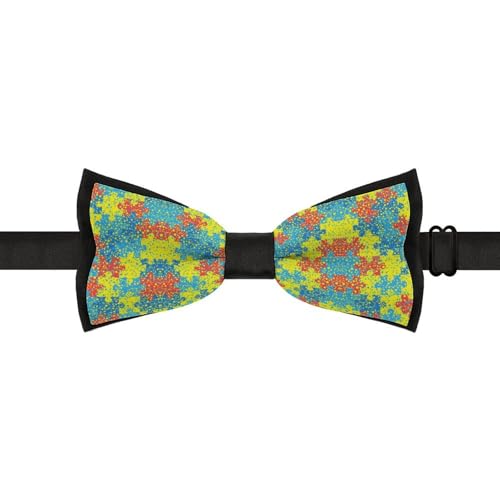 GoasNei Autism Awareness Month Bow Tie for Men Adjustable Necktie Funny Tie Neck Ties for Weddings Party