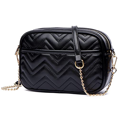 Quilted crossbody bags for women, small crossbody shoulder purse,…