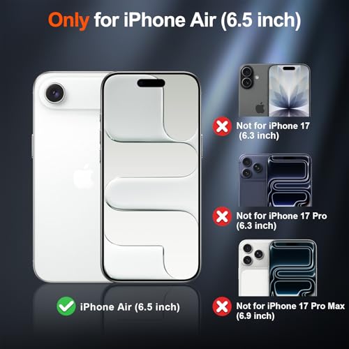 Image of SUPFINE Magnetic for iPhone Air Case (Compatible with MagSafe)(Military Grade Drop Protection) Slim Translucent Matte Shockproof with Anti-Fingerprint Phone Cover for 17 Air,Brown