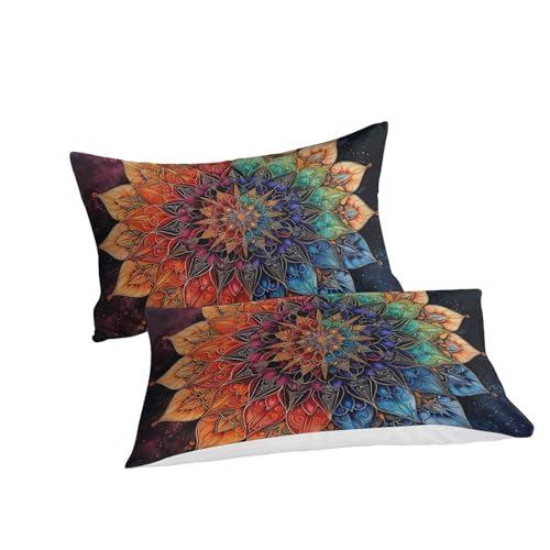 Housse de couette 3D imprimée microfibre douce parure de lit Bohemia King 220x240