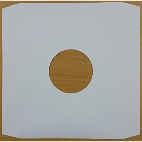 PANMER 12" White Paper Record Inner Sleeves x 50 Cover