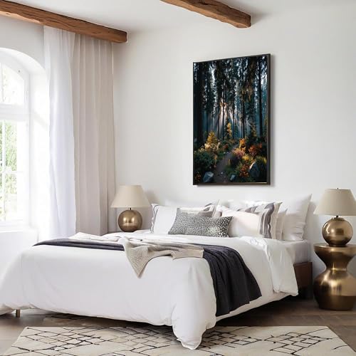 Impressions sobre lienzo de bosque de pinos en gran formato 60x80 cm 5
