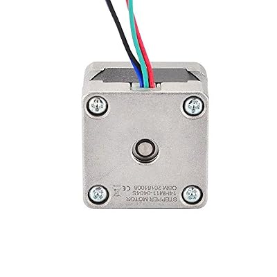 STEPPERONLINE Nema 14 Stepper Motor 0.9deg(400 Steps/rev) 0.4A 11Ncm/15.6oz.in Bipolar 4-Wires