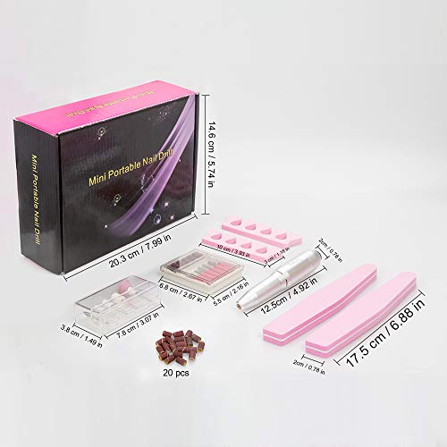 Elektrische Maniküre Set Nagelfräser Maniküreset Wolady USB Elektrische Nagelfeile Pediküre-Set Polierwerkzeuge mit 11… – Bild 8