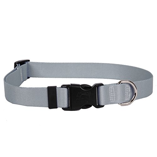 Image of Yellow Dog Design Standard Easy-Snap Collar, Solid Gray, Large 18 inch - 28 inch