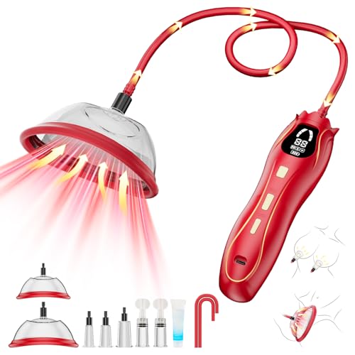 Pussy Pump Electric Rose Clitoral Pump - Vagina BDSM Nipple Sucking Toy for Women 3 Suction Levels & 3 Modes Adult Sex Toys Pumps Enlargers 2 Clit & 5 Nipple Suckers Rose Toys Kit for Female Couple