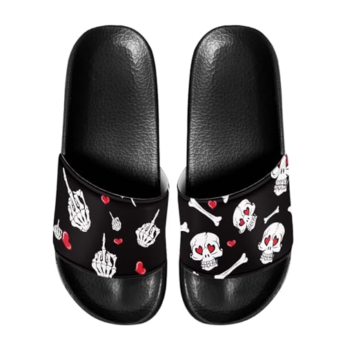 Image of Open Toe Slippers for Women Rubber Slides Womens Sandal Slippers