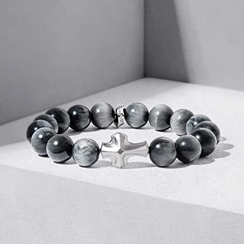 Pulsera AWNL de cuentas naturales para hombre miniatura 2