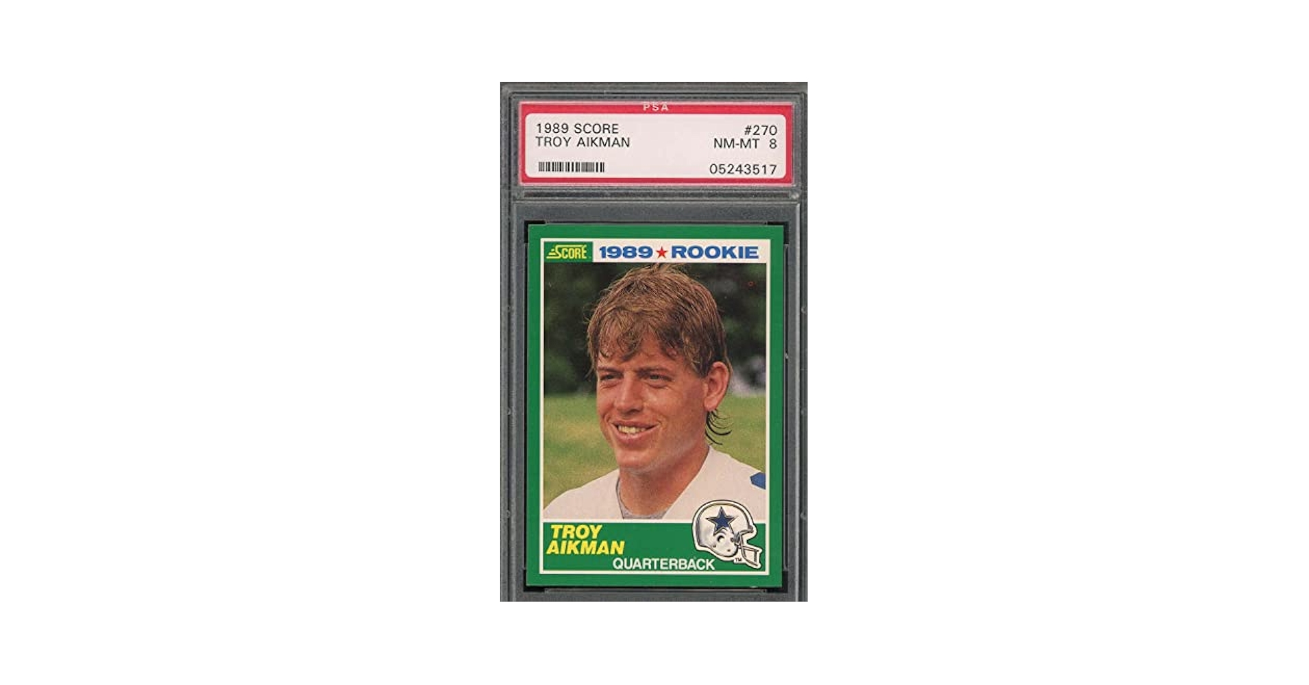 Amazon.com: Troy Aikman 1989 Score Football Rookie Card RC