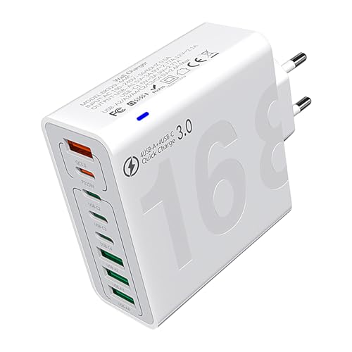 Centre de charge USB 150 W – Bloc de chargeur rapide avec 8 interfaces USB QC3.0 | Station d'énergie haute vitesse pour téléphone portable, tablette, appareil photo, maison, bureau, voyage