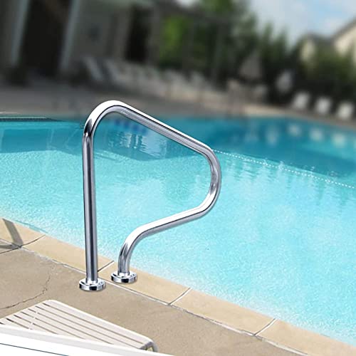 Pool Handrails - Complete Kit ?Stainless Steel Pools Grab Rail Safety Handle ?Stair Railing for Indoor Outdoor Inground Swimming Pools Spa Garden Backyard (Size : 1 - pcs)