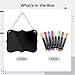 12-Piece Mini Chalkboard Set with 8 Liquid Chalk Markers, Acrylic Sign for Menus, Home Messages, Party Decor